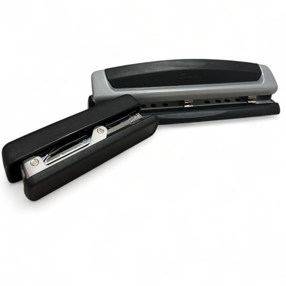 Stapler and Hole Punch Bundle Black and Silver - Heavy Duty - Picture 8 of 8
